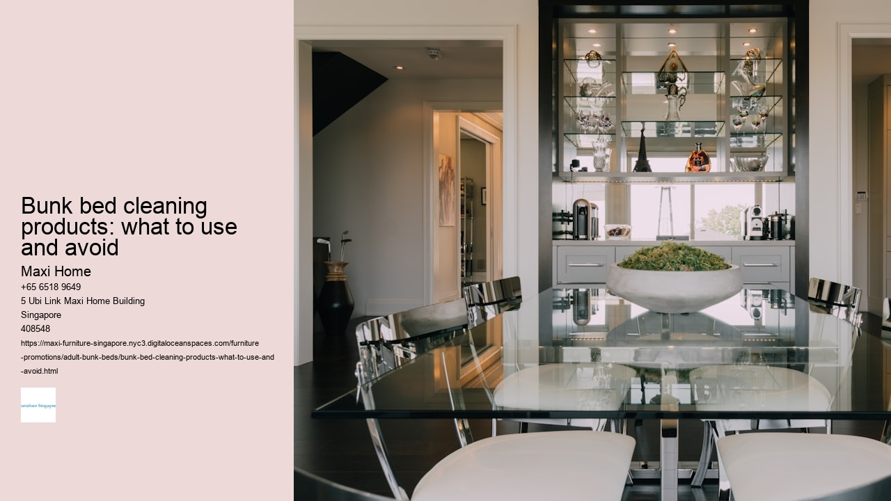 Bunk bed cleaning products: what to use and avoid