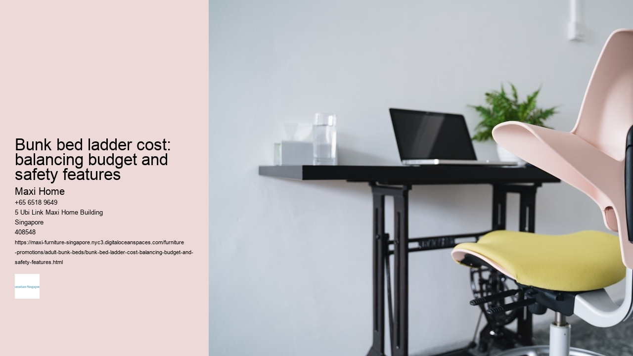 Bunk bed ladder cost: balancing budget and safety features