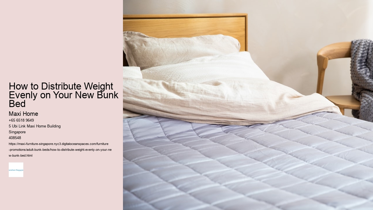 How to Distribute Weight Evenly on Your New Bunk Bed