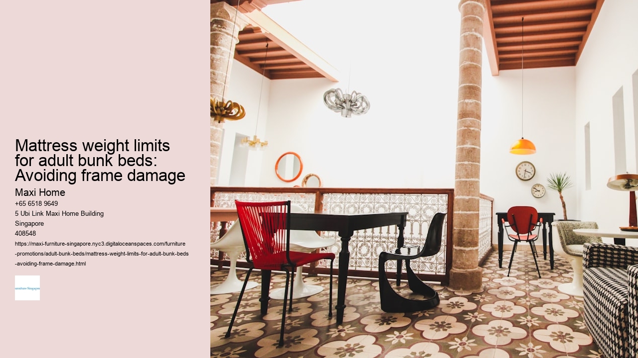 Mattress weight limits for adult bunk beds: Avoiding frame damage