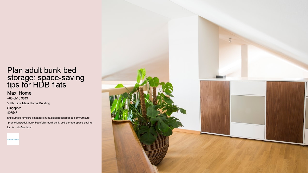 Plan adult bunk bed storage: space-saving tips for HDB flats