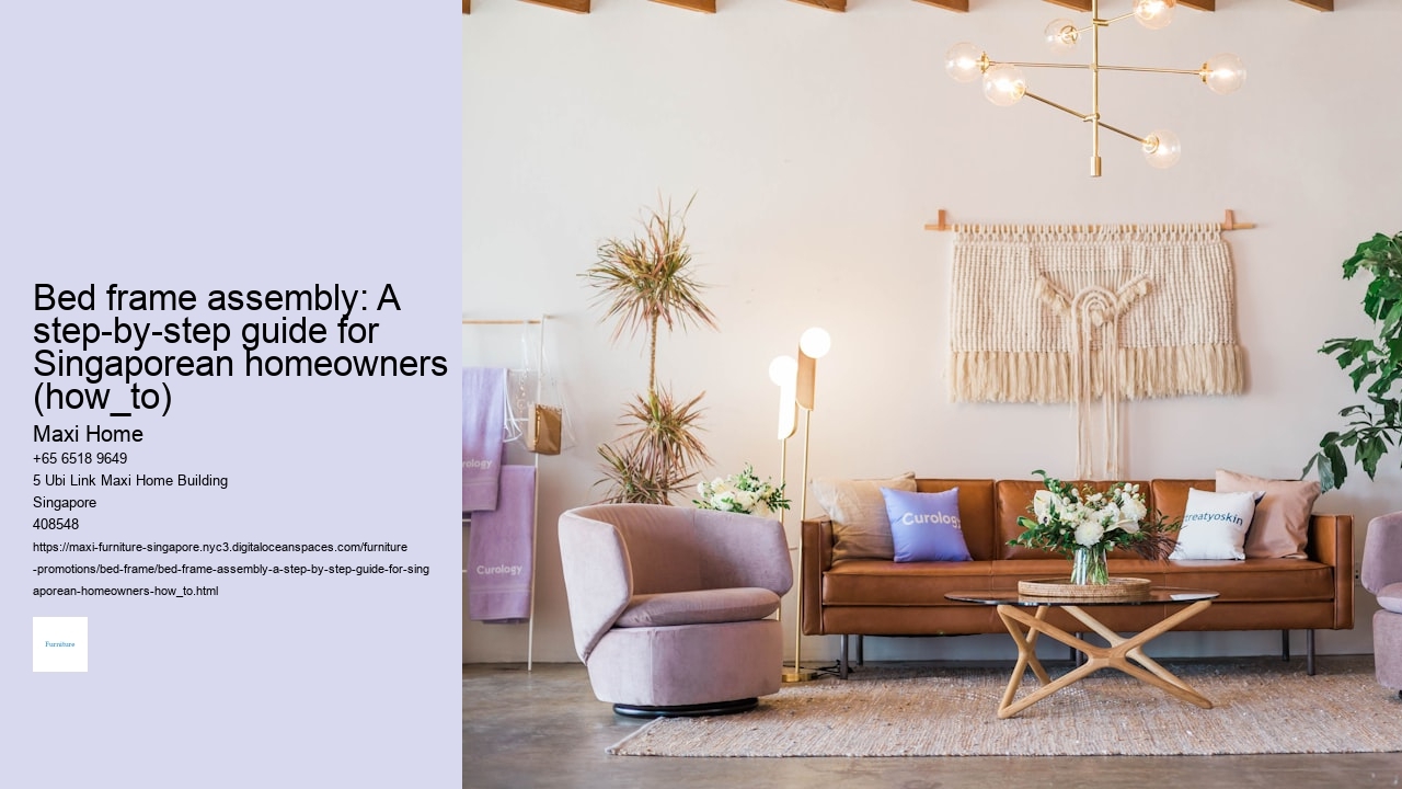 Bed frame assembly: A step-by-step guide for Singaporean homeowners (how_to)