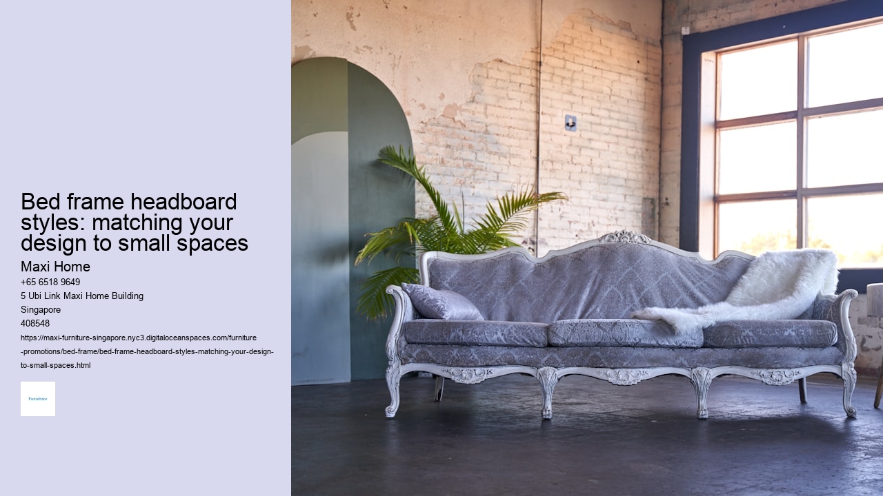 Bed frame headboard styles: matching your design to small spaces