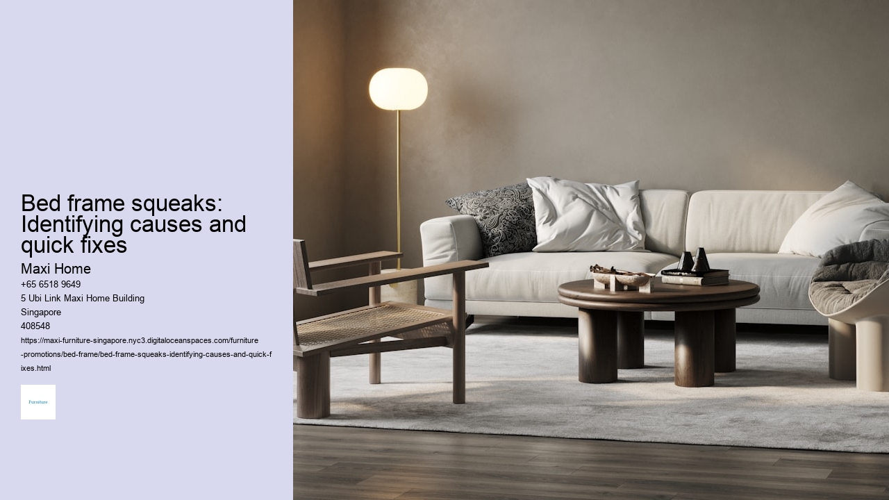 Bed frame squeaks: Identifying causes and quick fixes