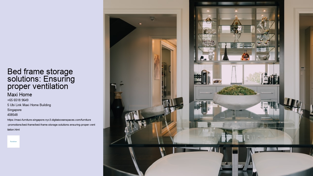Bed frame storage solutions: Ensuring proper ventilation