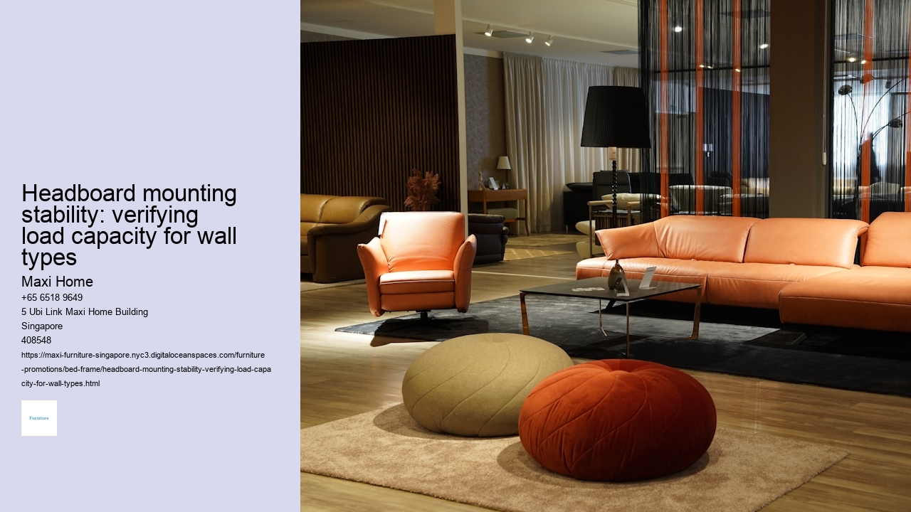 Headboard mounting stability: verifying load capacity for wall types