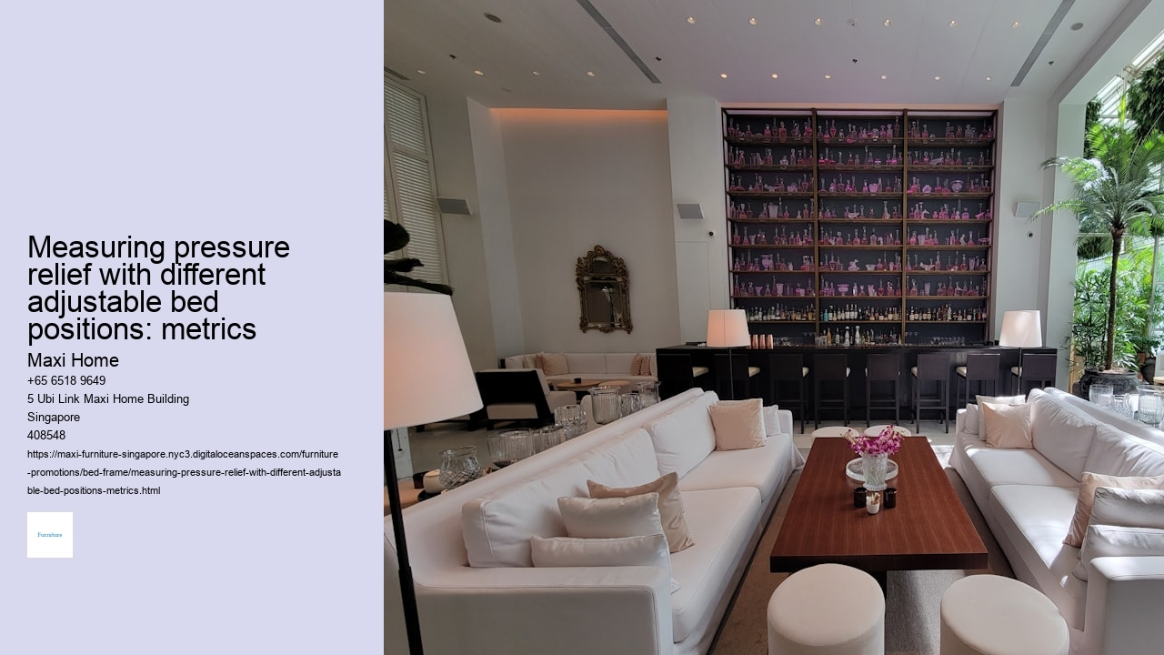 Measuring pressure relief with different adjustable bed positions: metrics