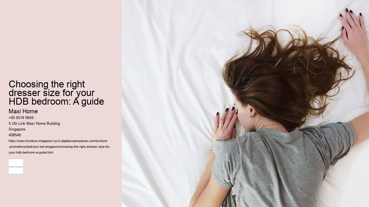 Choosing the right dresser size for your HDB bedroom: A guide