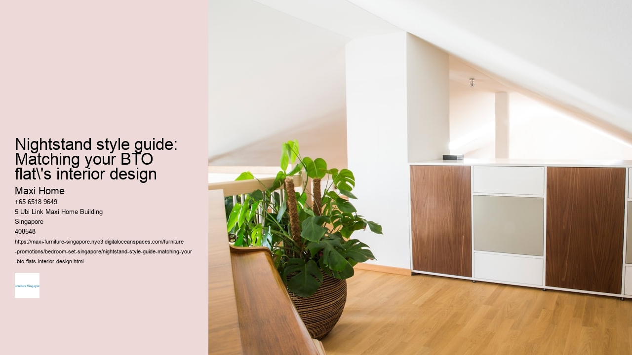 Nightstand style guide: Matching your BTO flat's interior design