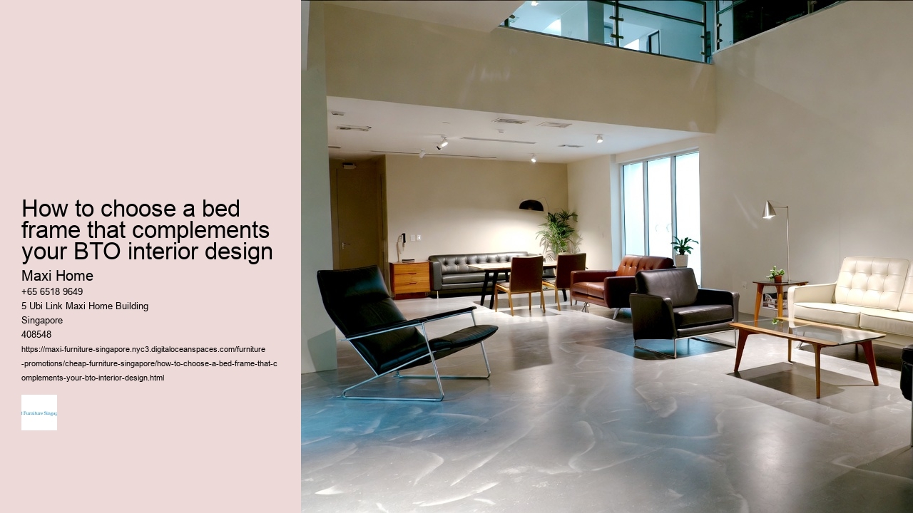 How to choose a bed frame that complements your BTO interior design