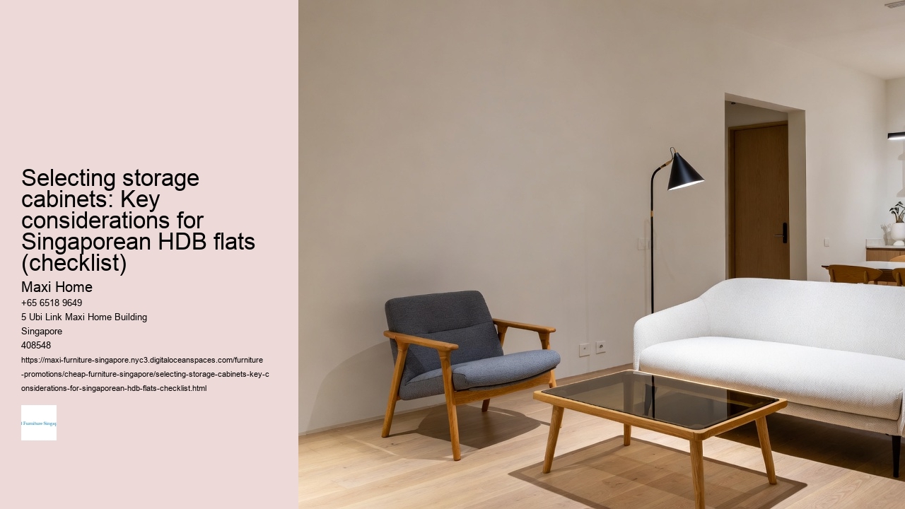 Selecting storage cabinets: Key considerations for Singaporean HDB flats (checklist)
