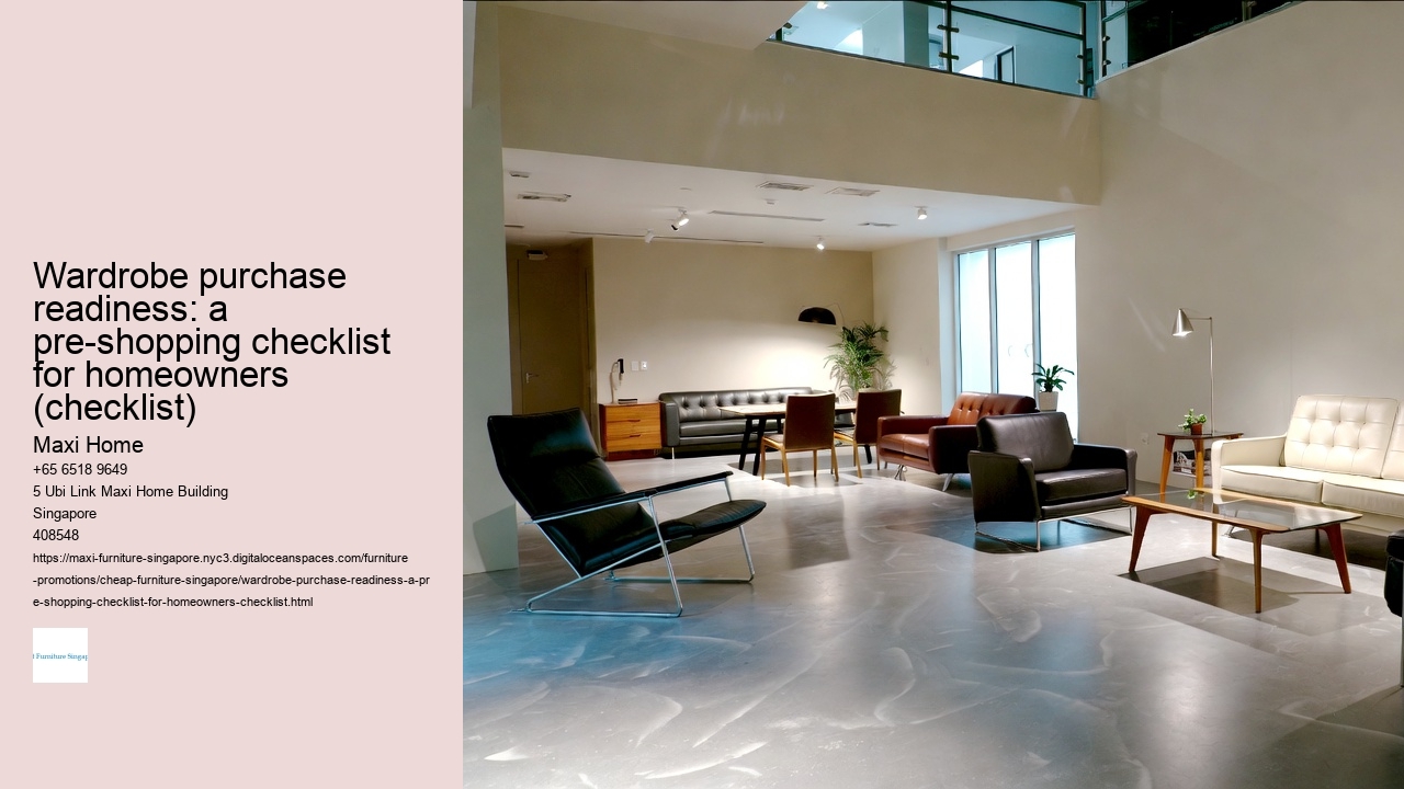 Wardrobe purchase readiness: a pre-shopping checklist for homeowners (checklist)