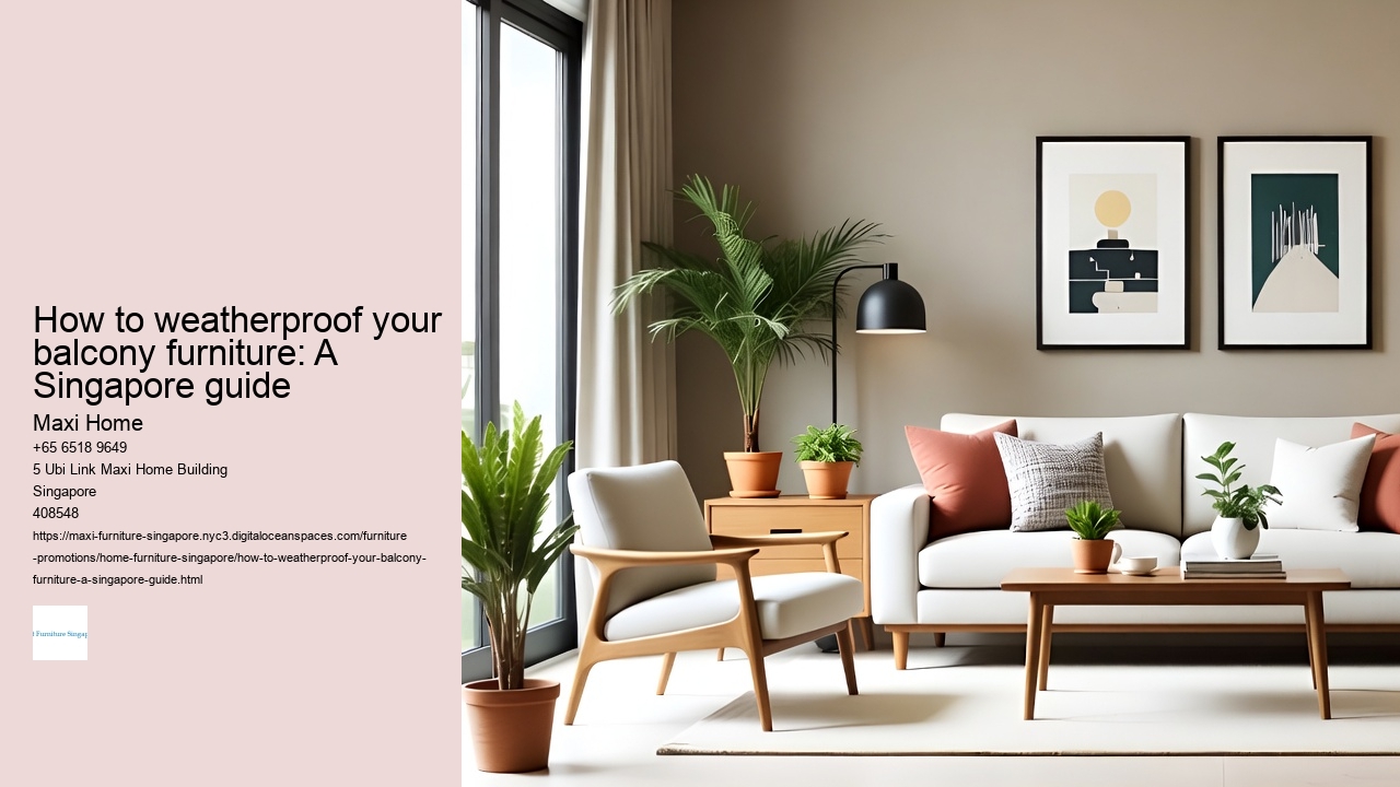 How to weatherproof your balcony furniture: A Singapore guide