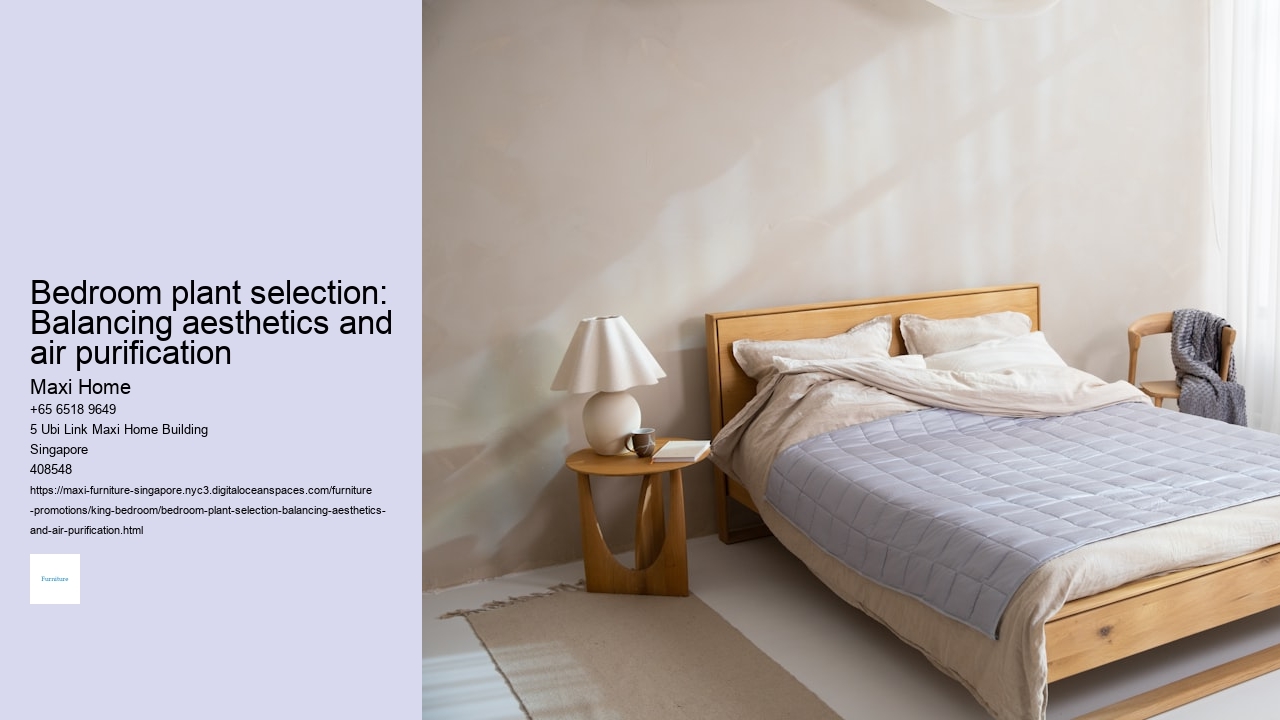 Bedroom plant selection: Balancing aesthetics and air purification