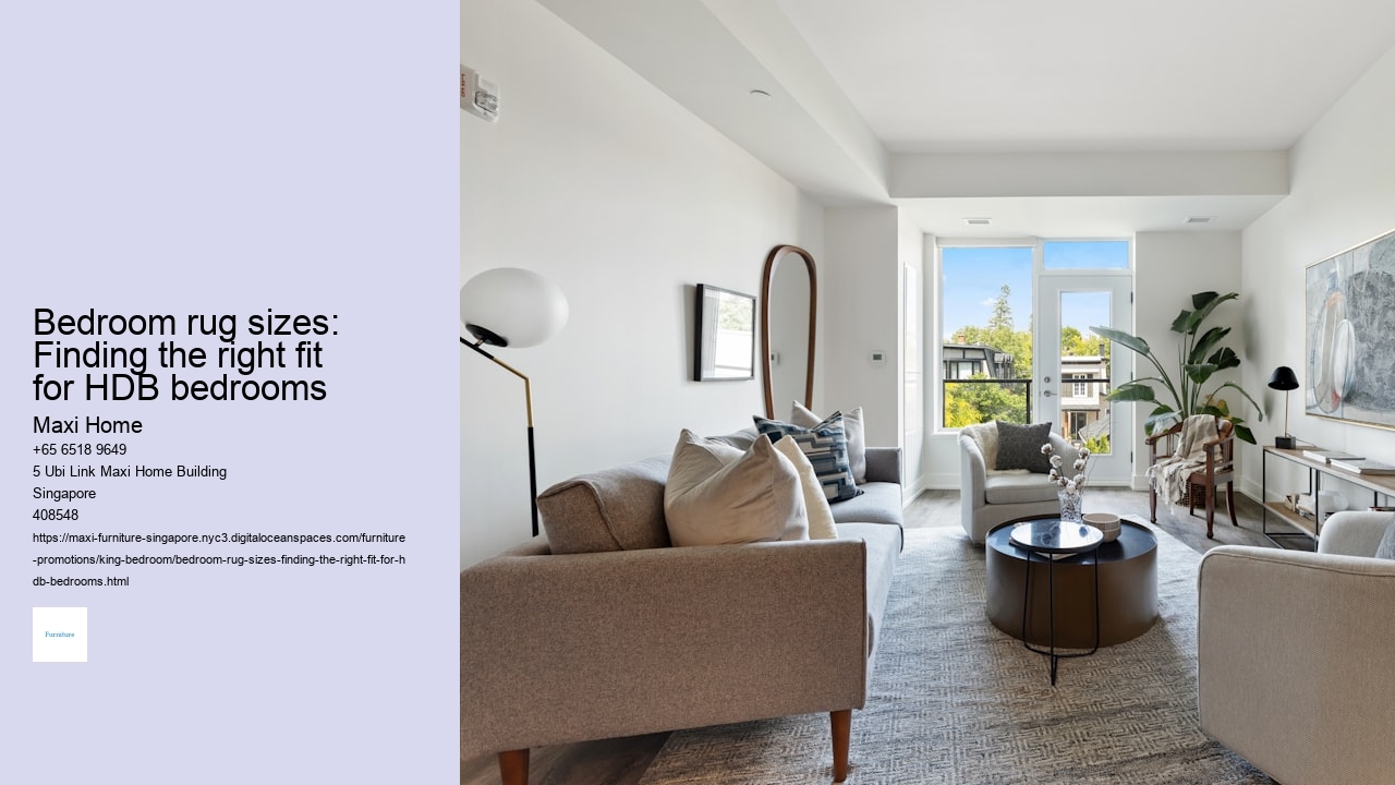 Bedroom rug sizes: Finding the right fit for HDB bedrooms