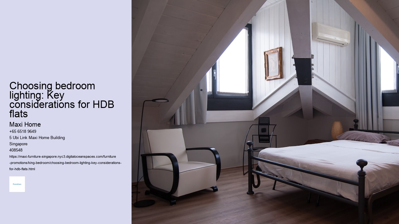 Choosing bedroom lighting: Key considerations for HDB flats