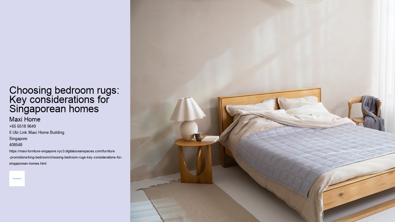 Choosing bedroom rugs: Key considerations for Singaporean homes