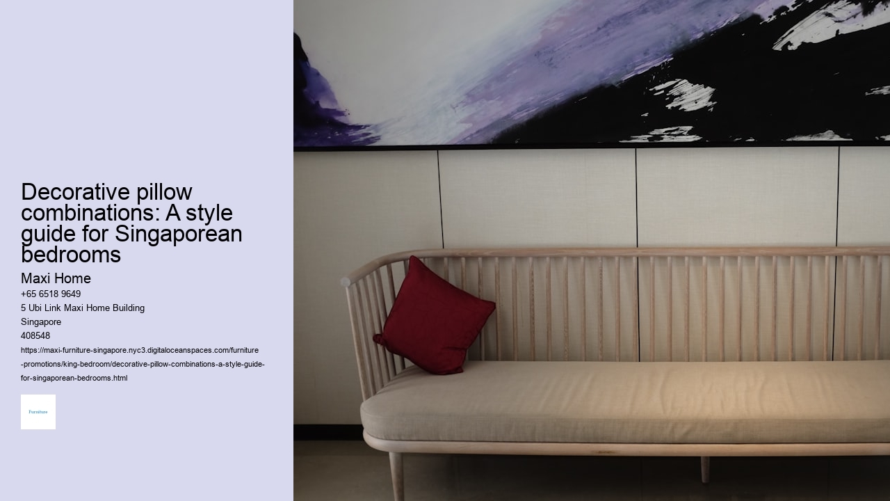 Decorative pillow combinations: A style guide for Singaporean bedrooms Maxi Home Decorative pillow combinations: A style guide for Singaporean bedrooms