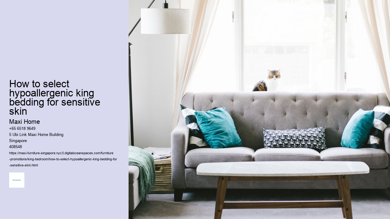 How to select hypoallergenic king bedding for sensitive skin