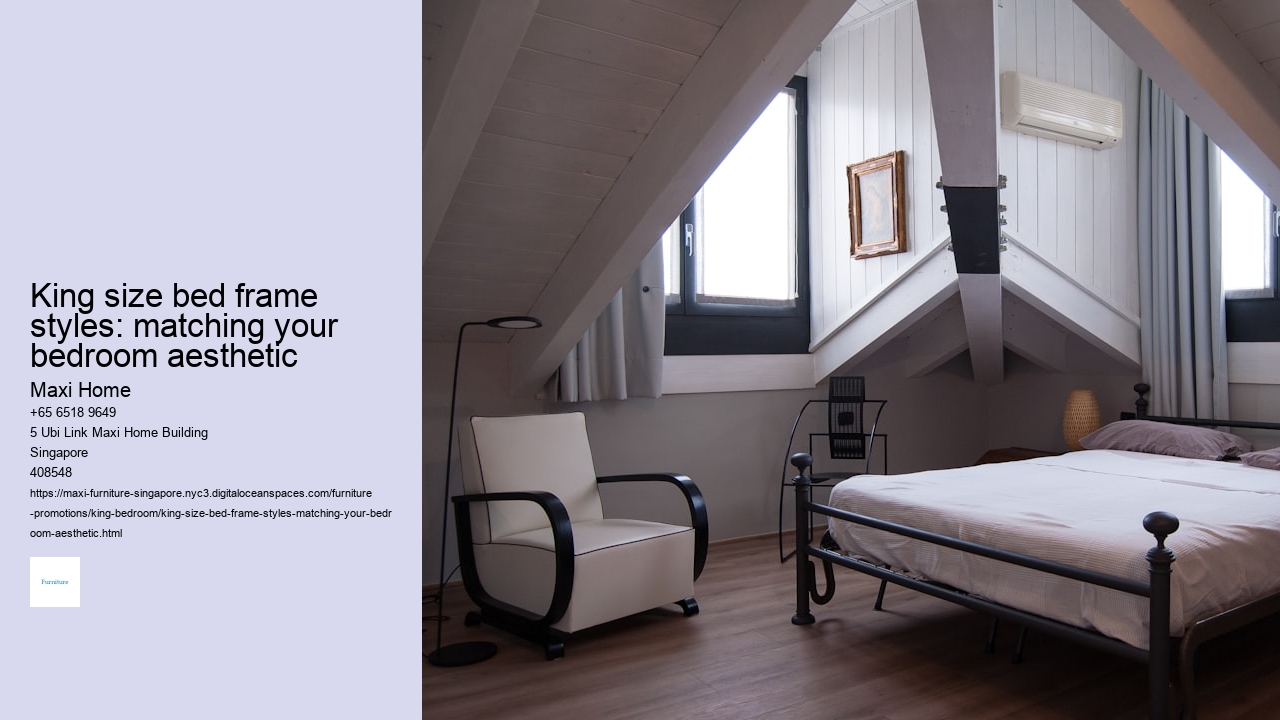King size bed frame styles: matching your bedroom aesthetic