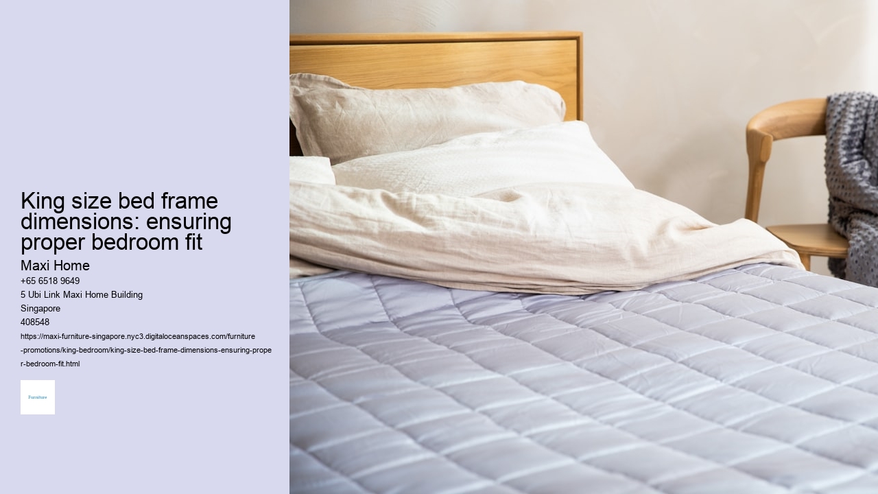 King size bed frame dimensions: ensuring proper bedroom fit