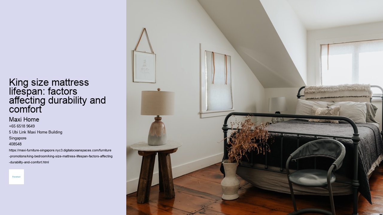 King size mattress lifespan: factors affecting durability and comfort