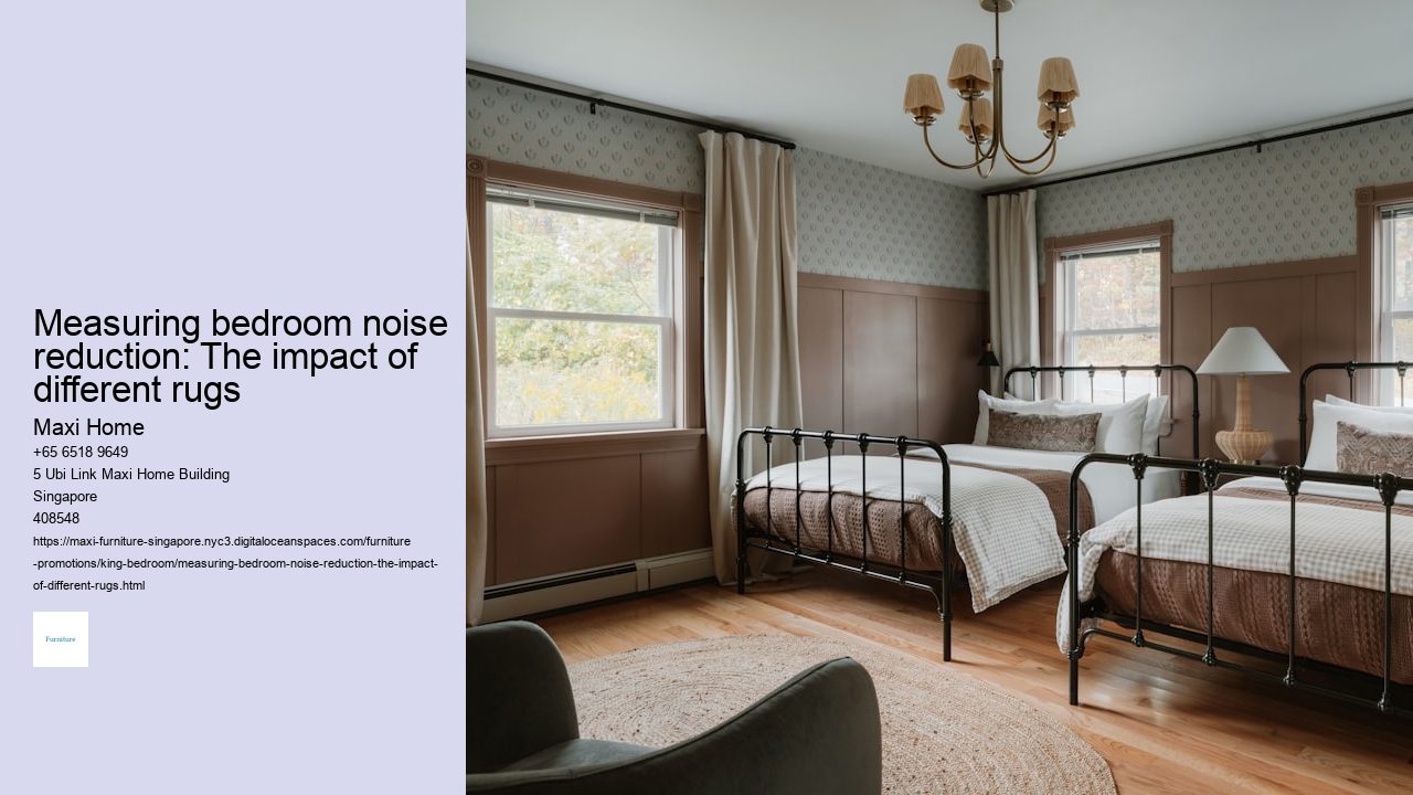 Measuring bedroom noise reduction: The impact of different rugs