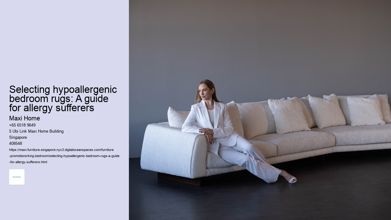Selecting hypoallergenic bedroom rugs: A guide for allergy sufferers
