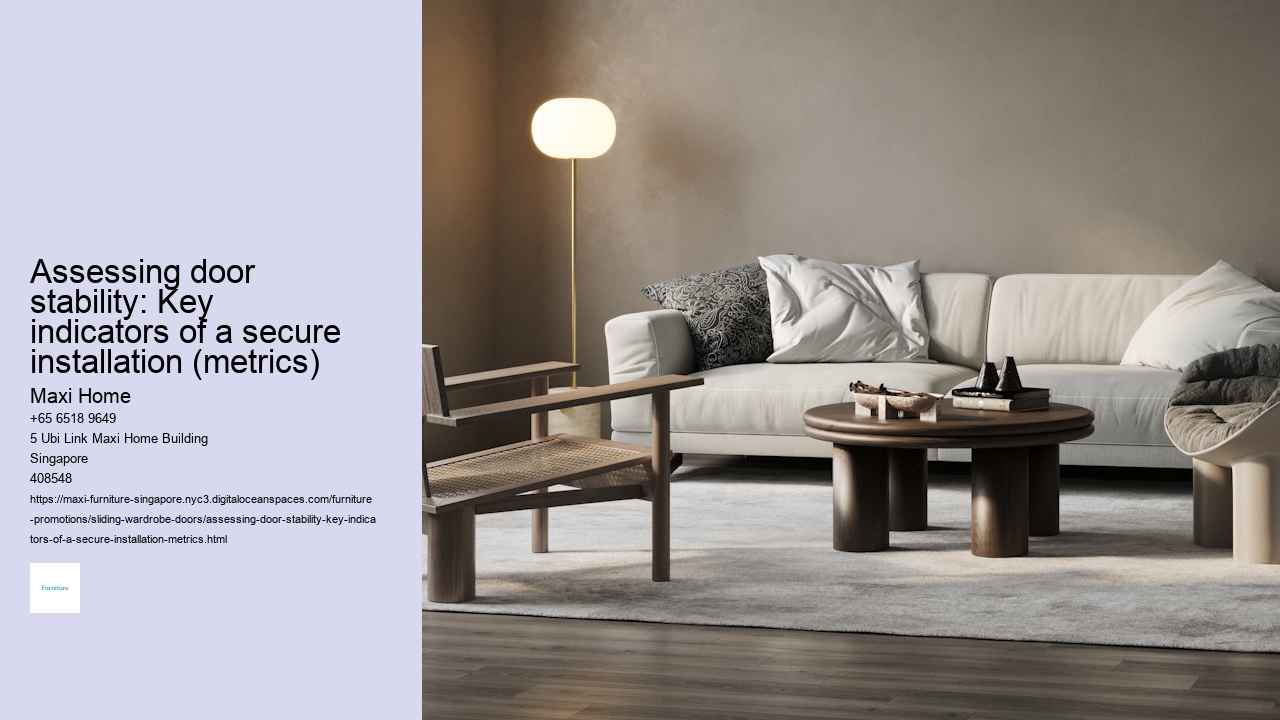 Assessing door stability: Key indicators of a secure installation (metrics)