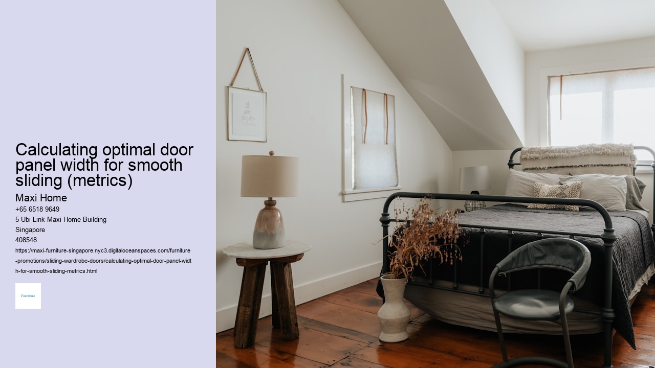 Calculating optimal door panel width for smooth sliding (metrics)