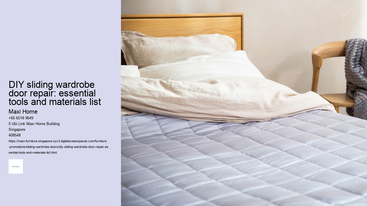 DIY sliding wardrobe door repair: essential tools and materials list