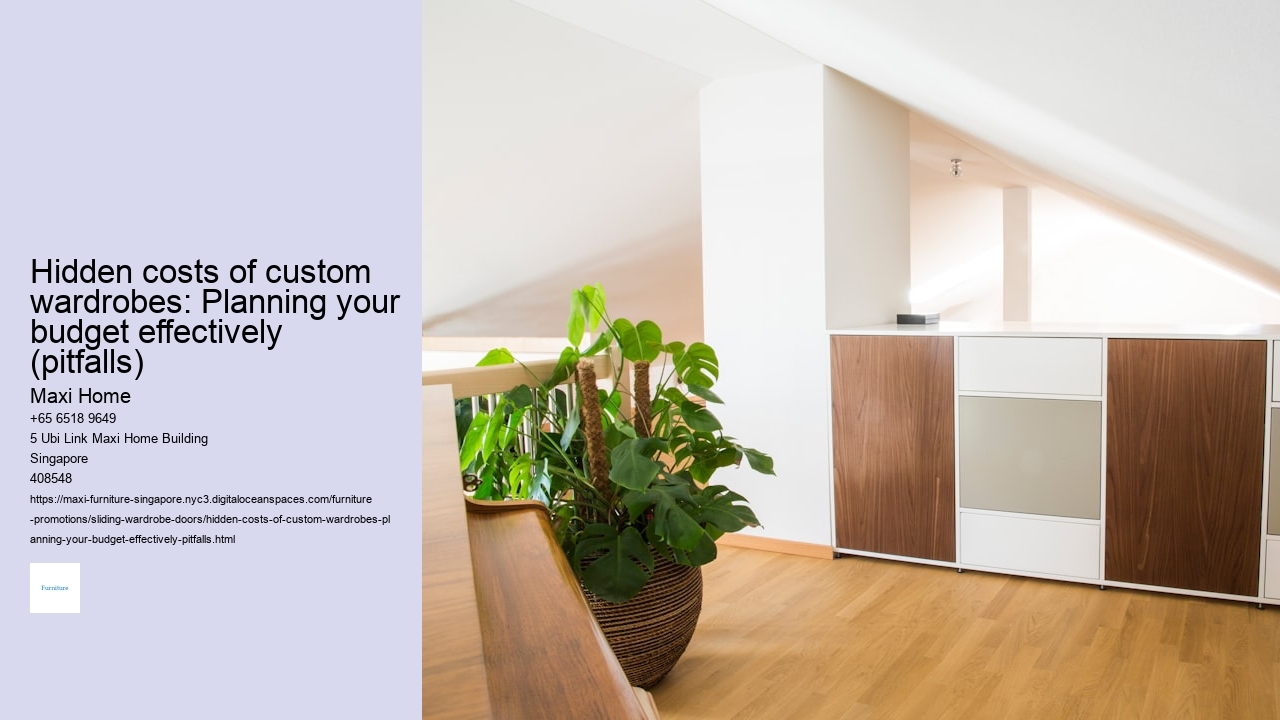 Hidden costs of custom wardrobes: Planning your budget effectively (pitfalls)