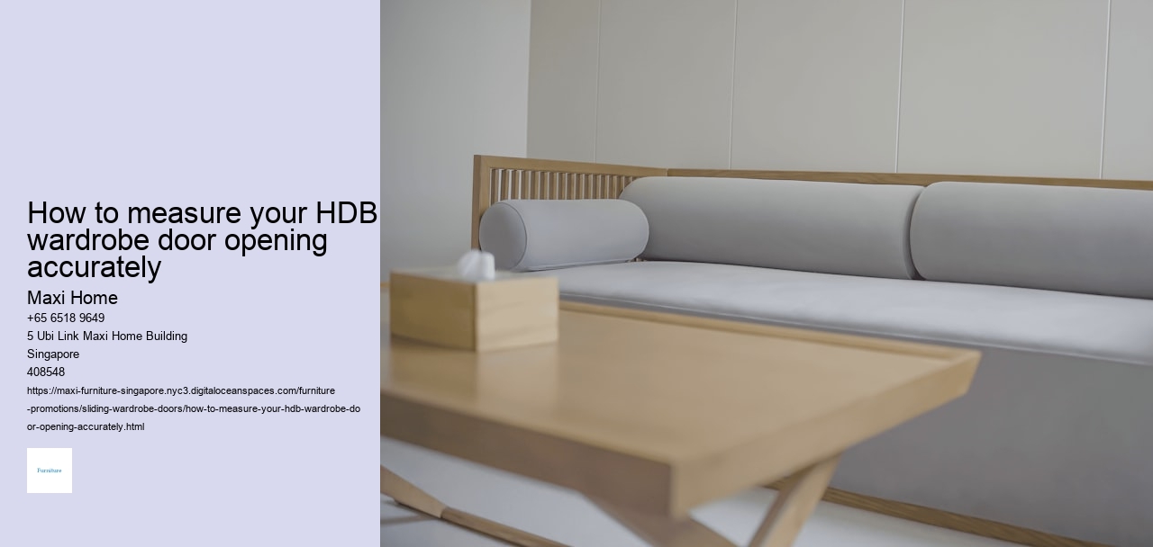 How to measure your HDB wardrobe door opening accurately