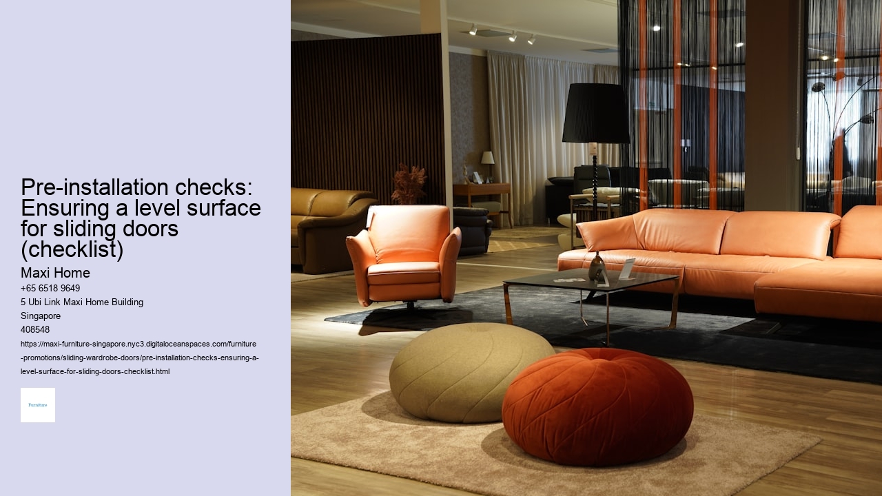 Pre-installation checks: Ensuring a level surface for sliding doors (checklist) Maxi Home Pre-installation checks: Ensuring a level surface for sliding doors (checklist)