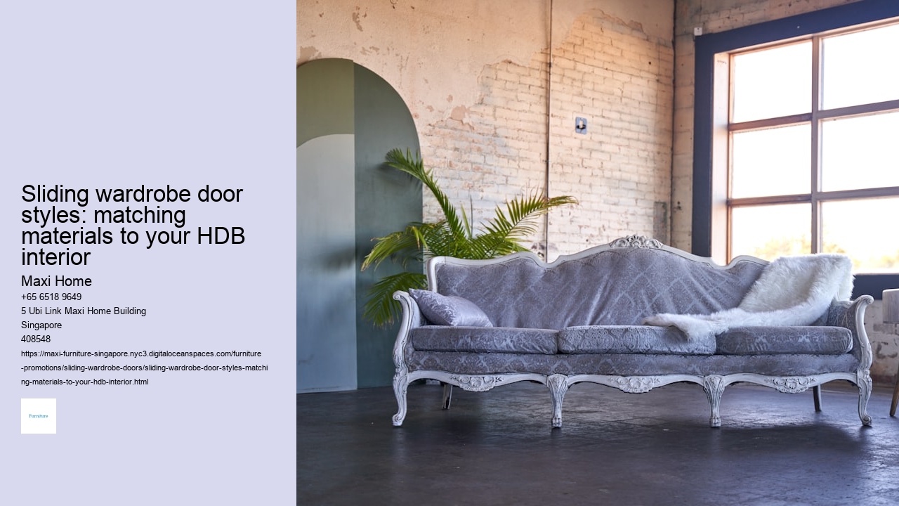 Sliding wardrobe door styles: matching materials to your HDB interior
