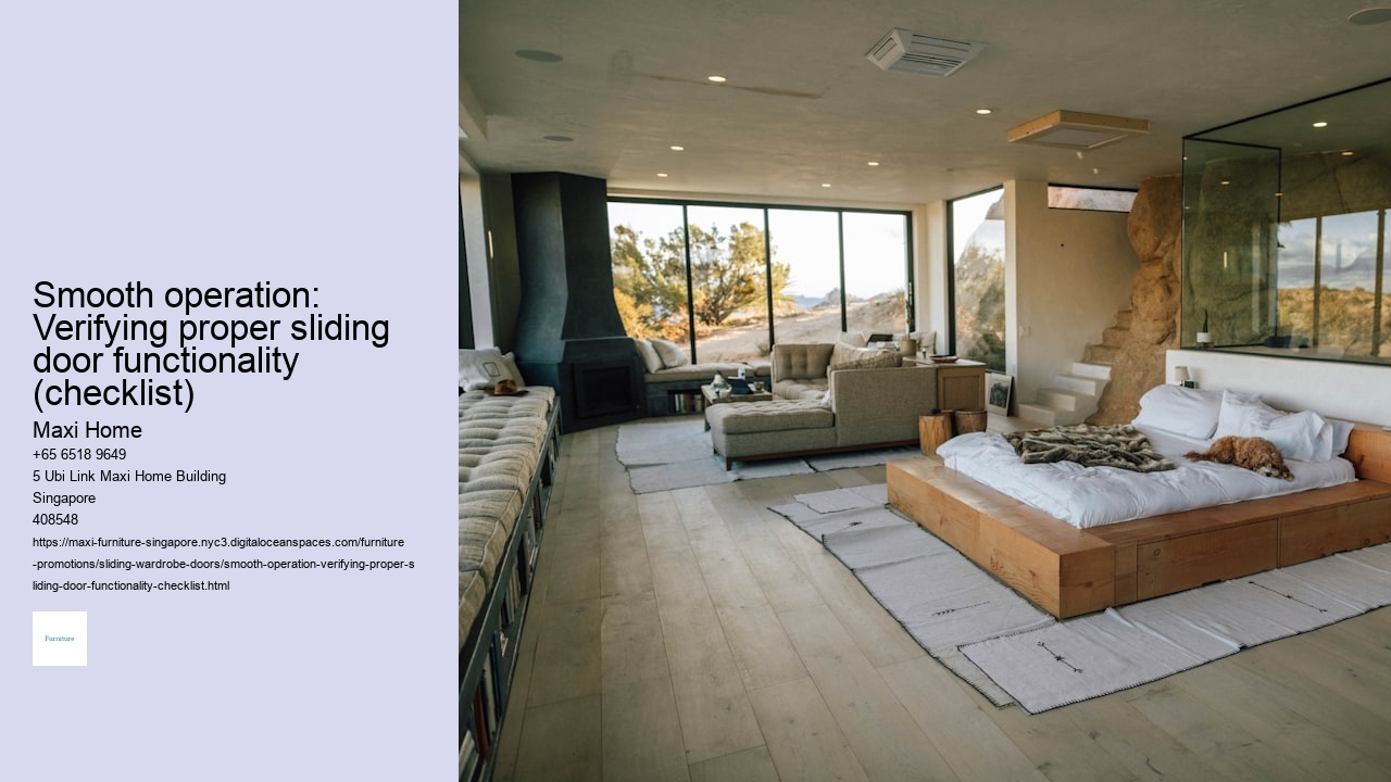 Smooth operation: Verifying proper sliding door functionality (checklist)