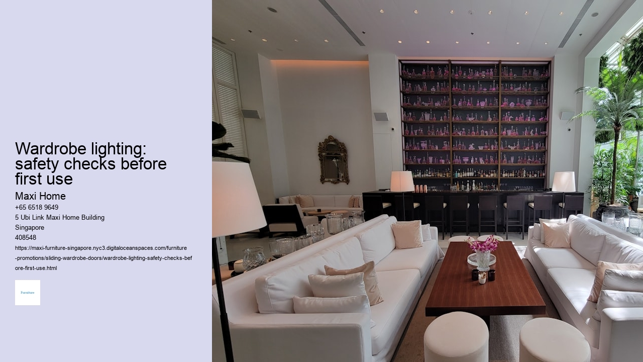 Wardrobe lighting: safety checks before first use Maxi Home Wardrobe lighting: safety checks before first use