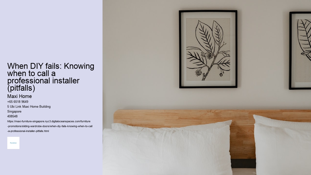 When DIY fails: Knowing when to call a professional installer (pitfalls) Maxi Home When DIY fails: Knowing when to call a professional installer (pitfalls)