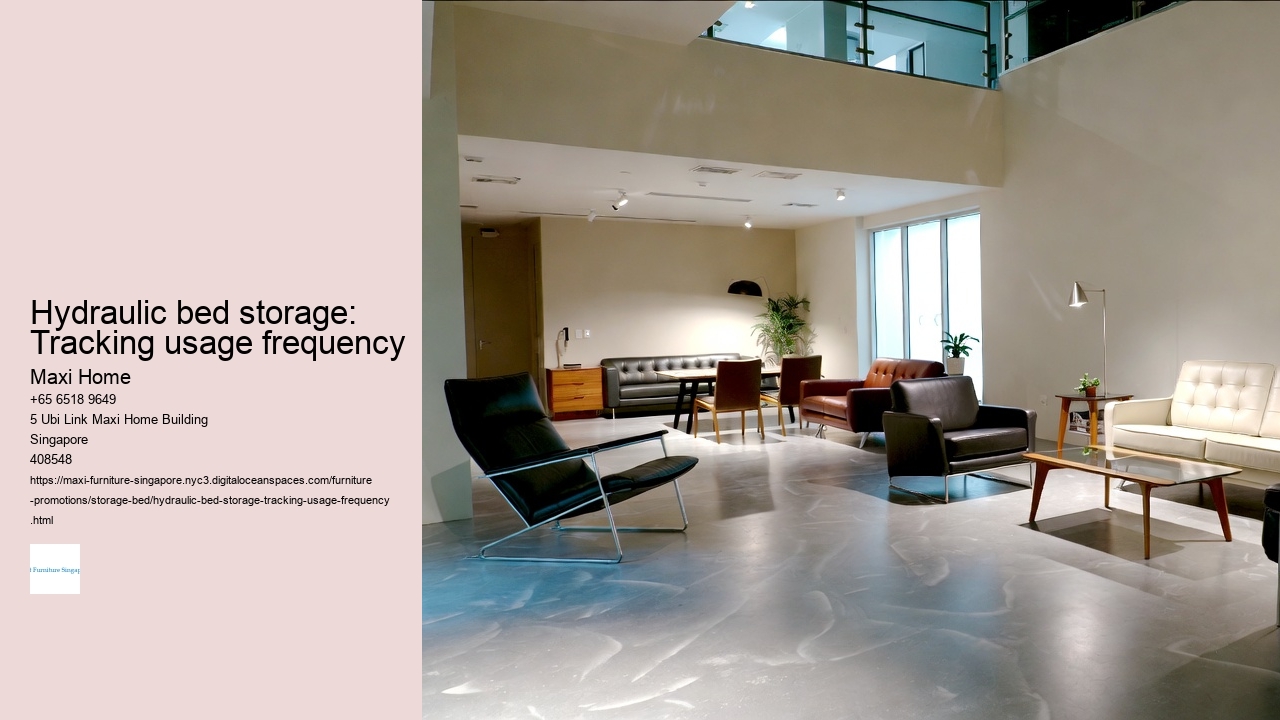 Hydraulic bed storage: Tracking usage frequency