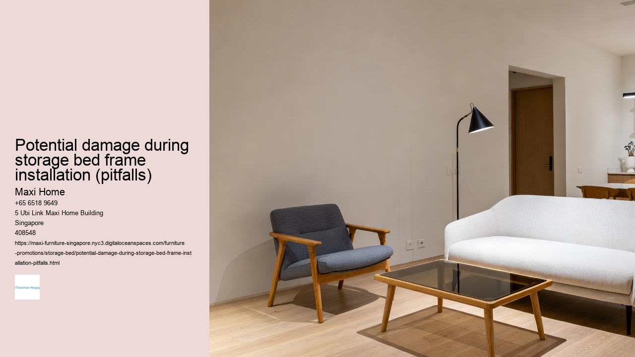 Potential damage during storage bed frame installation (pitfalls)