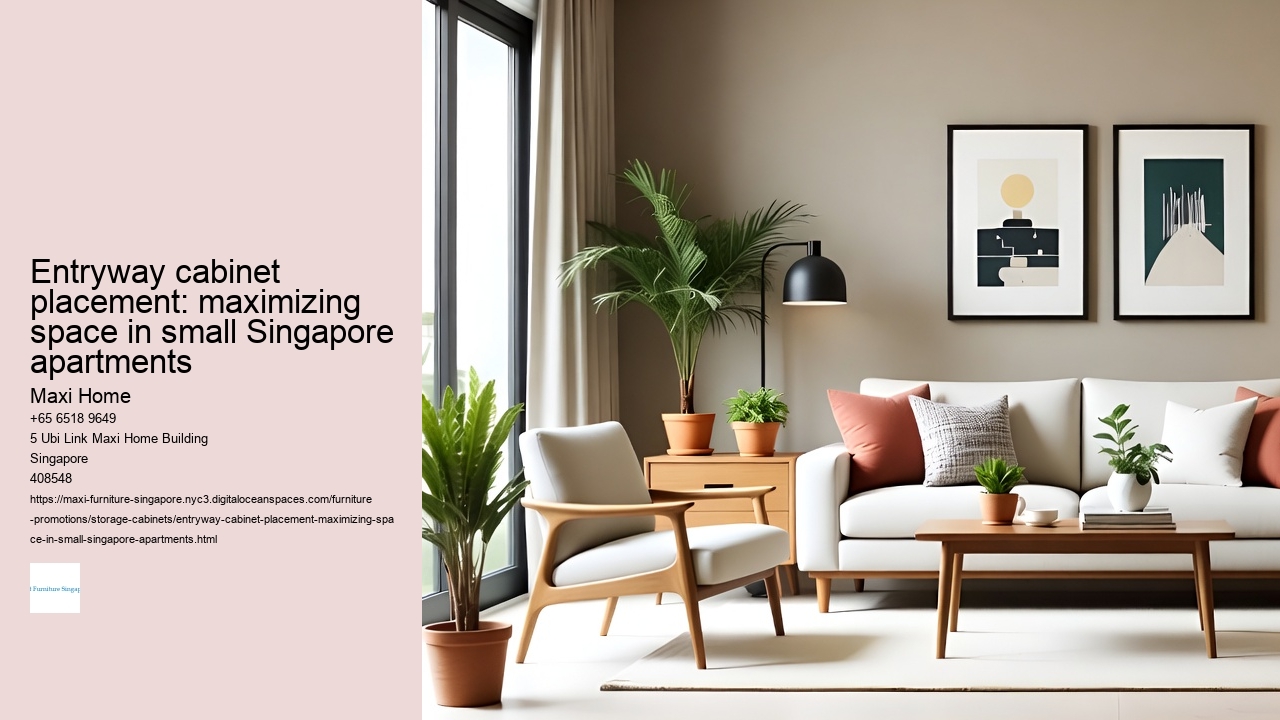 Entryway cabinet placement: maximizing space in small Singapore apartments