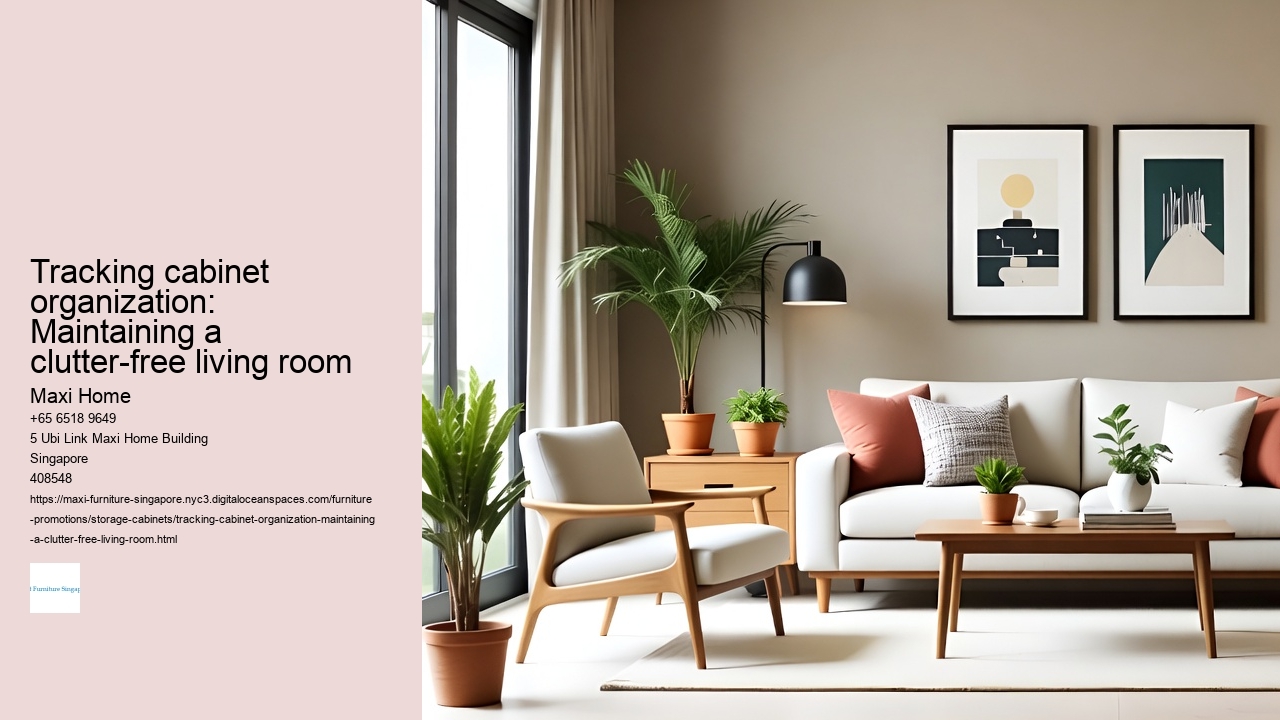 Tracking cabinet organization: Maintaining a clutter-free living room